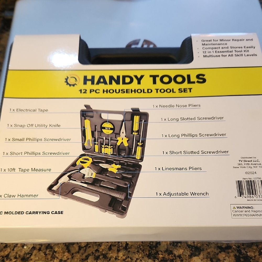 12-Piece Tool Set - Black